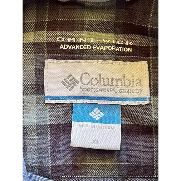 Men’s Columbia Omni wick advanced evaporated button down Gorpcore camp shirt XL - Picture 7 of 10